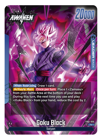 Goku Black FB01-035 [ Inglese / Giapponese ]