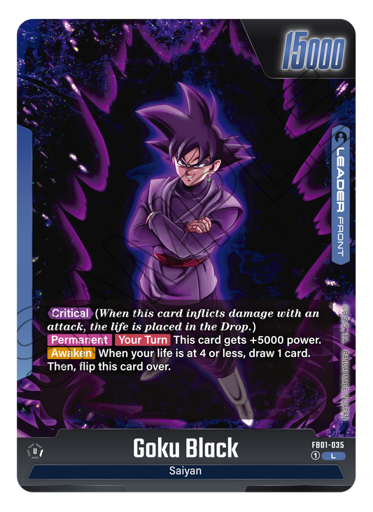 Goku Black FB01-035 [ Inglese / Giapponese ]