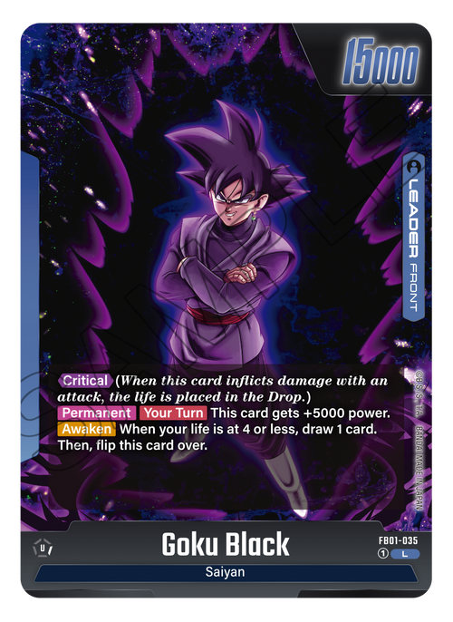 Goku Black FB01-035 [ Inglese / Giapponese ]