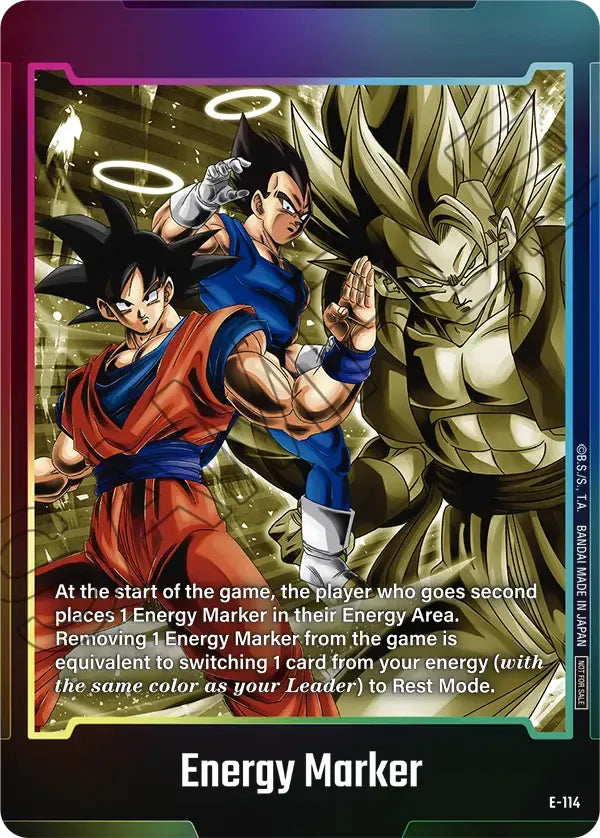 "Goku & Vegeta" Energy Marker E-114 [ Inglese / Giapponese ]