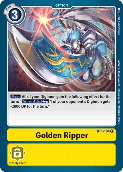 Golden Ripper BT1-104 [ Inglese / Giapponese ]