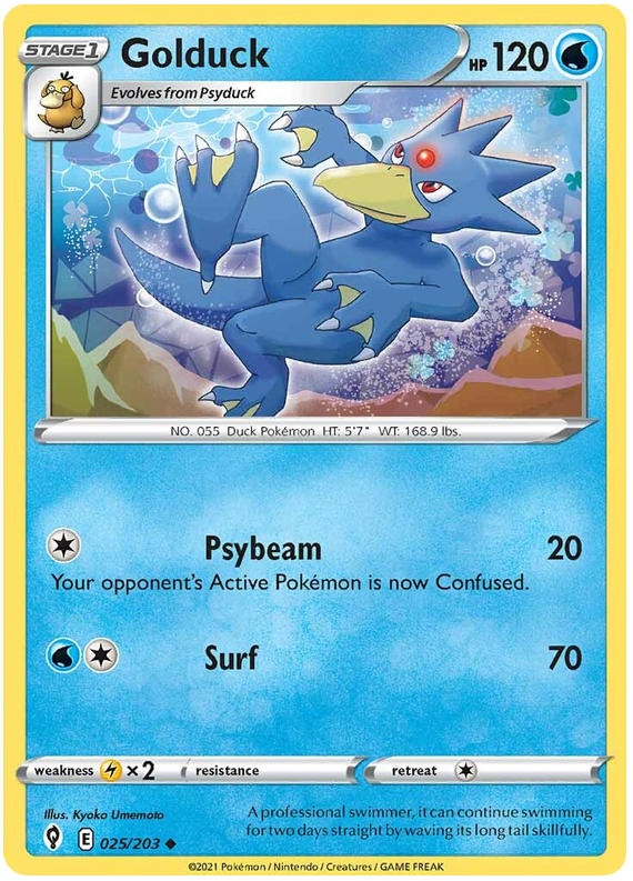 Golduck - Evoluzioni Eteree 025/203 [ Italiano / Inglese ]