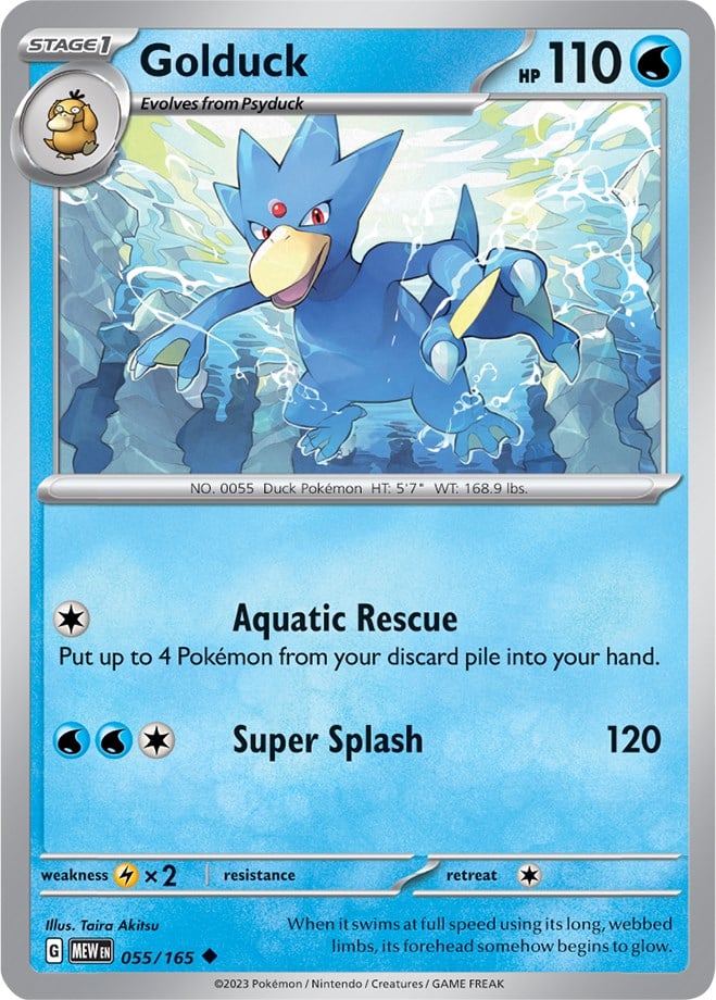 Golduck - 151 055/165 [ Italiano / Inglese ]