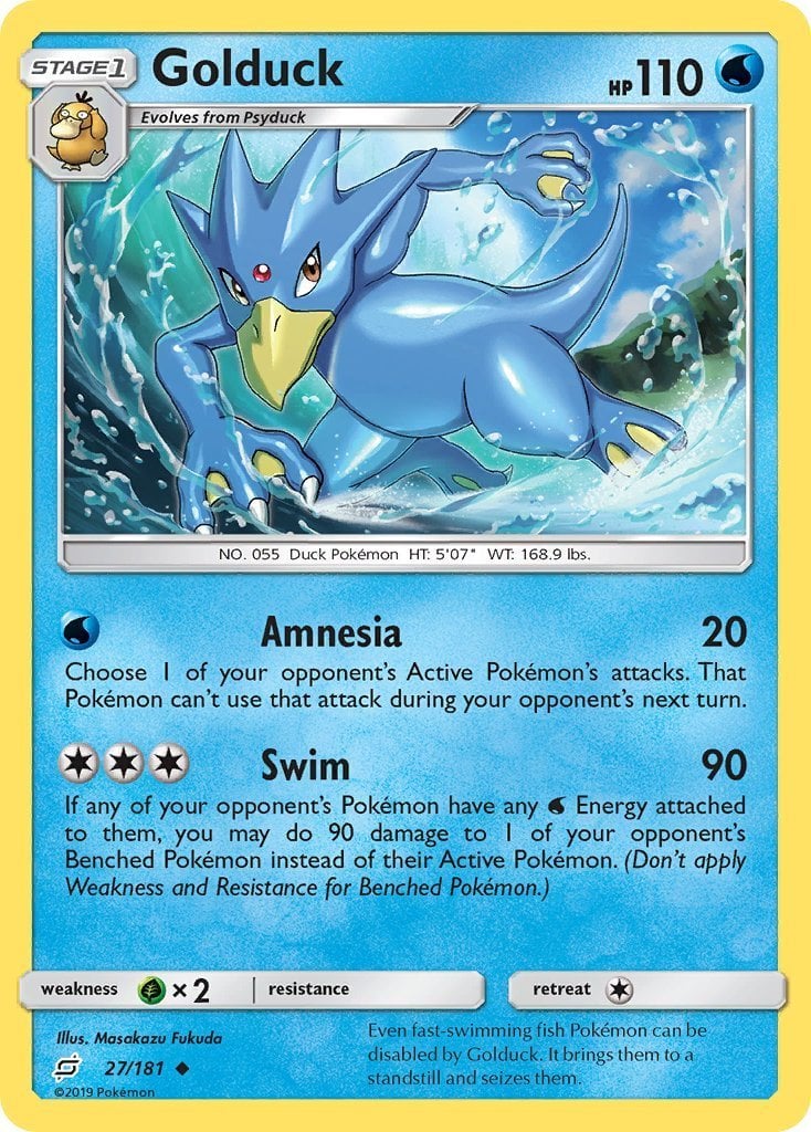 Golduck - Gioco di Squadra 27/181 [ Italiano / Inglese ]