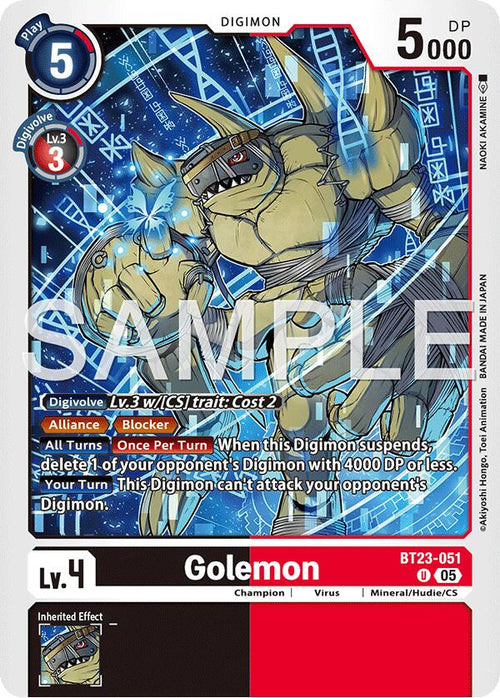 Golemon BT23-051 [ Inglese / Giapponese ]