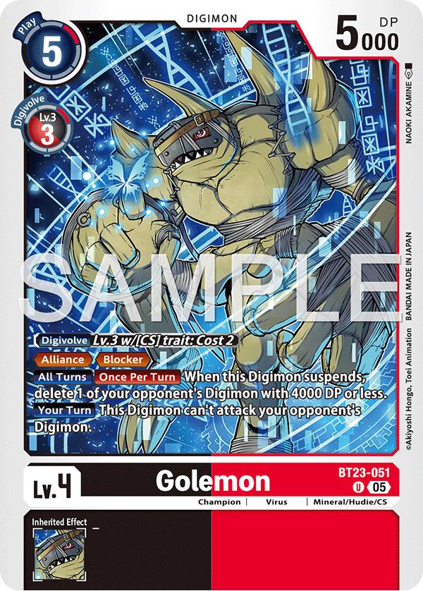 Golemon BT23-051 [ Inglese / Giapponese ]