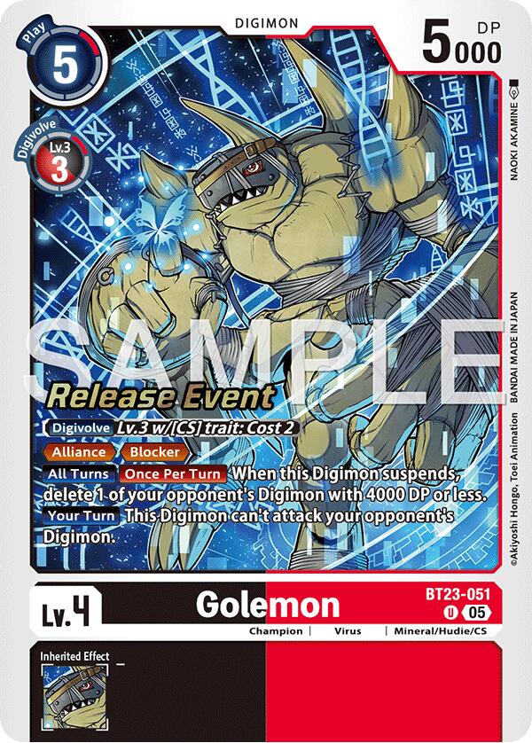 Golemon BT23-051 [ Inglese / Giapponese ]
