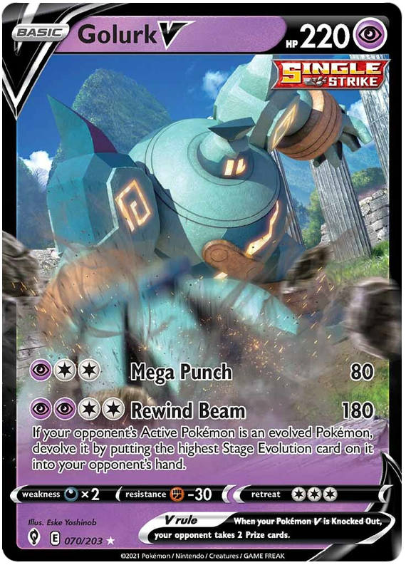 Golurk V - Evoluzioni Eteree 070/203 [ Italiano / Inglese ]