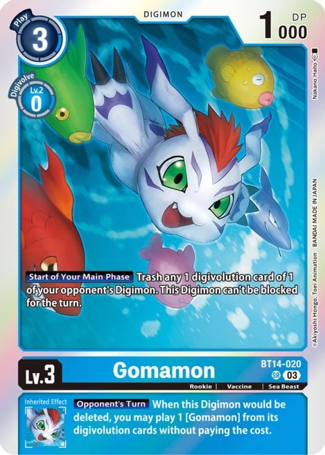 Gomamon BT14-020 [ Inglese / Giapponese ]