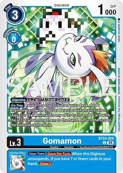 Gomamon BT24-020 [ Inglese / Giapponese ]
