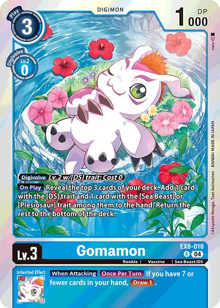 Gomamon EX8-018 [ Inglese / Giapponese ]