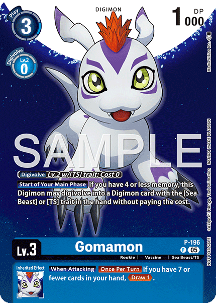 Gomamon P-196 [ Inglese / Giapponese ]