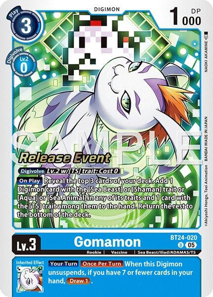 Gomamon BT24-020 [ Inglese / Giapponese ]