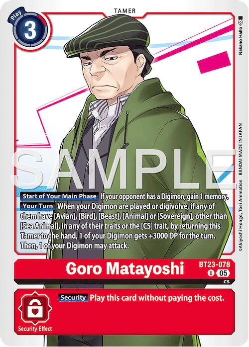 Goro Matayoshi BT23-078 [ Inglese / Giapponese ]