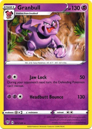 Granbull - Fiamme Oscure 071/189 [ Italiano / Inglese ]