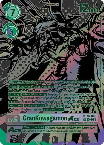 GranKuwagamon Ace BT16-046 [ Inglese / Giapponese ]