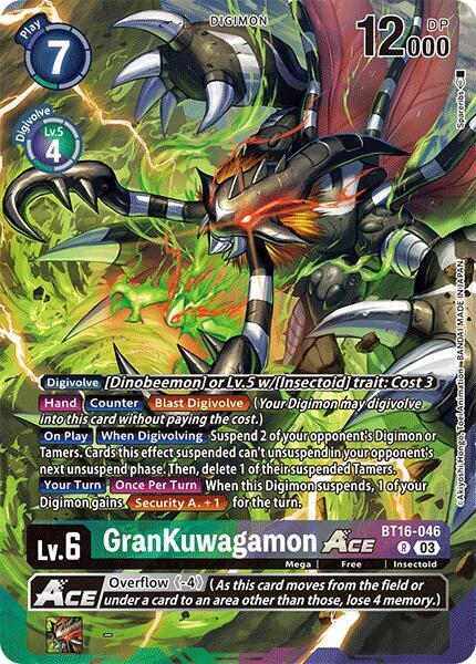 GranKuwagamon Ace BT16-046 [ Inglese / Giapponese ]