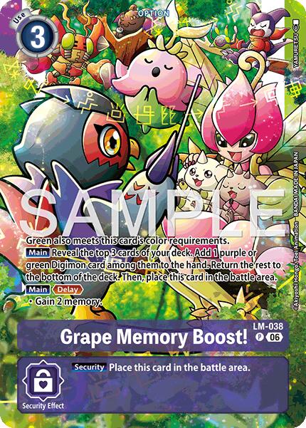 Grape Memory Boost! LM-038 [ Inglese / Giapponese ]