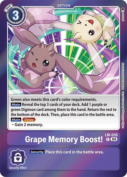 Grape Memory Boost! LM-038 [ Inglese / Giapponese ]