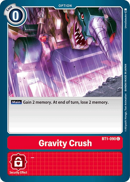 Gravity Crush BT1-090 [ Inglese / Giapponese ]