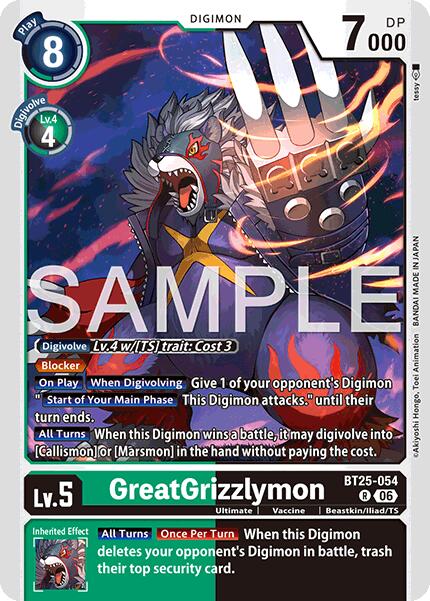 GreatGrizzlymon BT25-054 [ Inglese / Giapponese ]