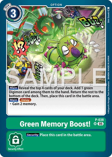 Green Memory Boost! P-038 [ Inglese / Giapponese ]