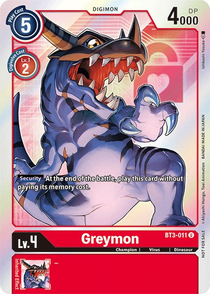 Greymon BT3-011 [ Inglese / Giapponese ]