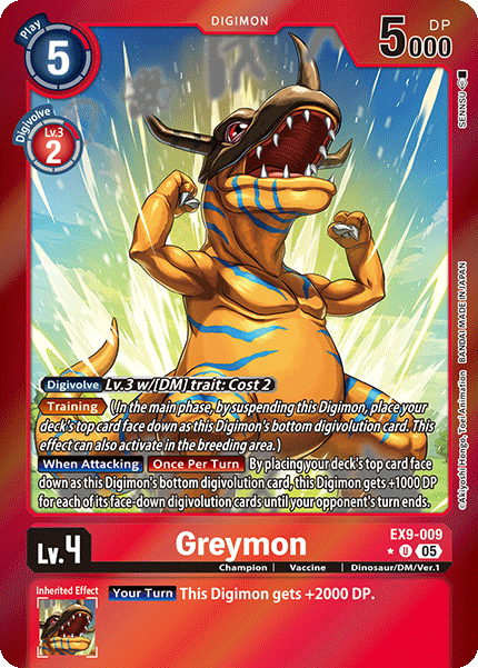 Greymon EX9-009 [ Inglese / Giapponese ]