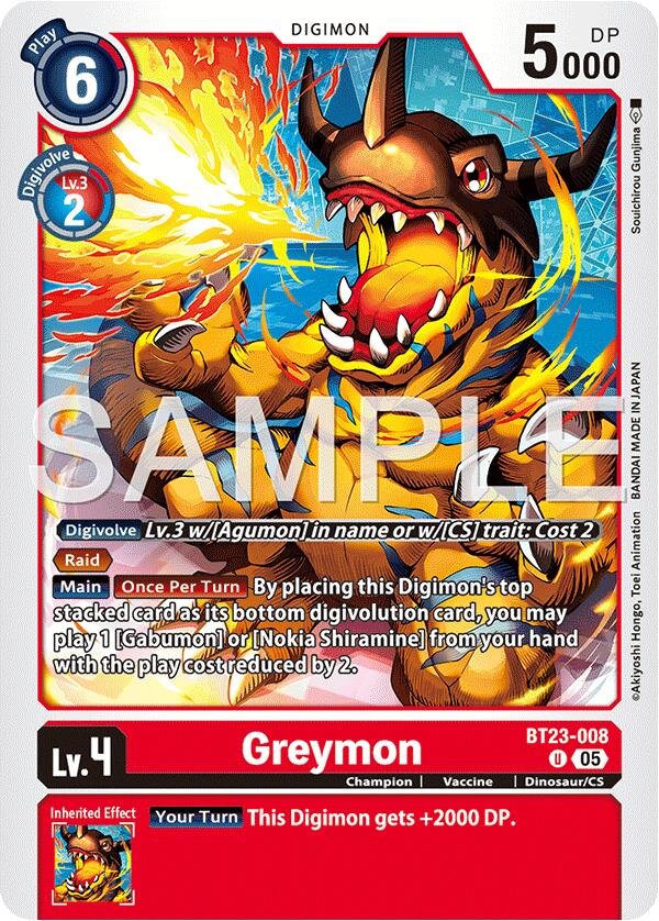 Greymon BT23-008 [ Inglese / Giapponese ]
