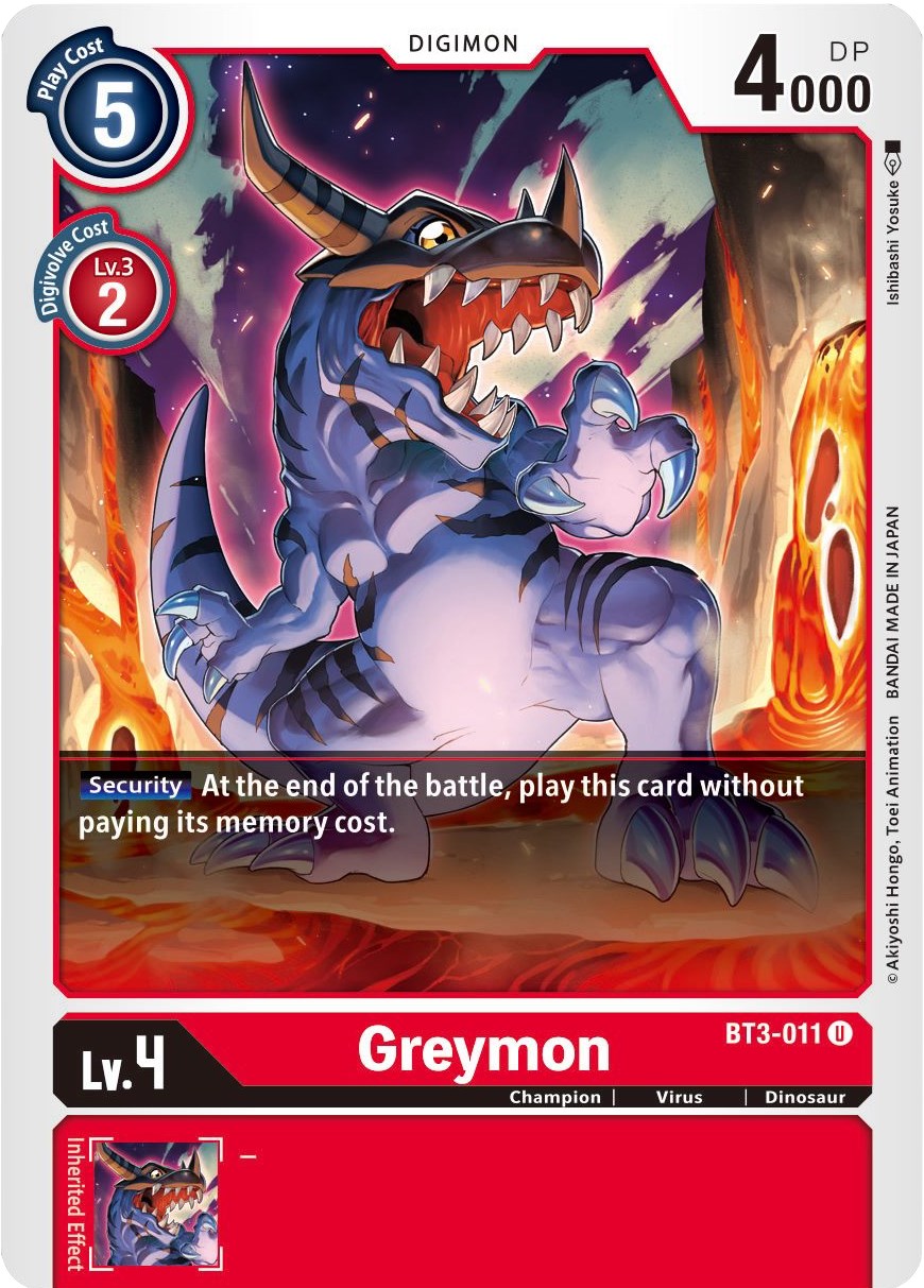 Greymon BT3-011 [ Inglese / Giapponese ]
