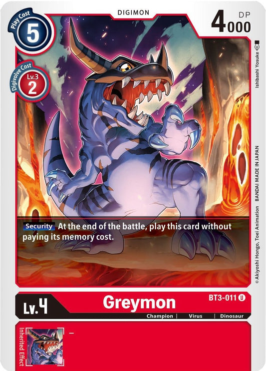 Greymon BT3-011 [ Inglese / Giapponese ]