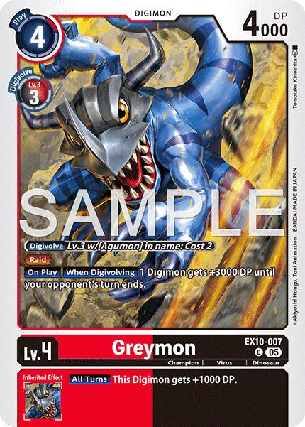 Greymon EX10-007 [ Inglese / Giapponese ]