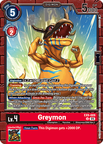 Greymon EX9-009 [ Inglese / Giapponese ]