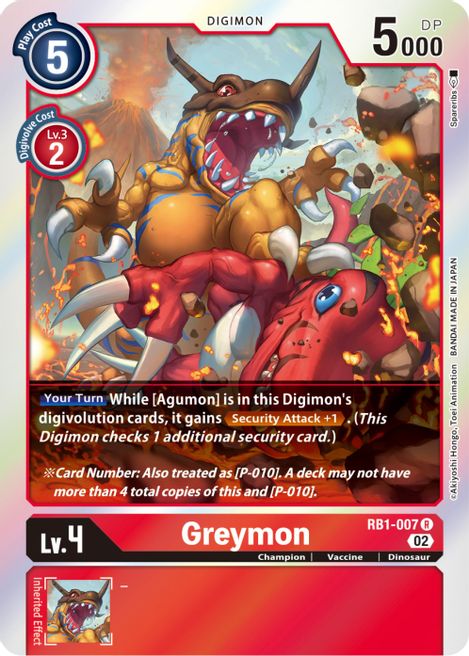 Greymon RB1-007 [ Inglese / Giapponese ]