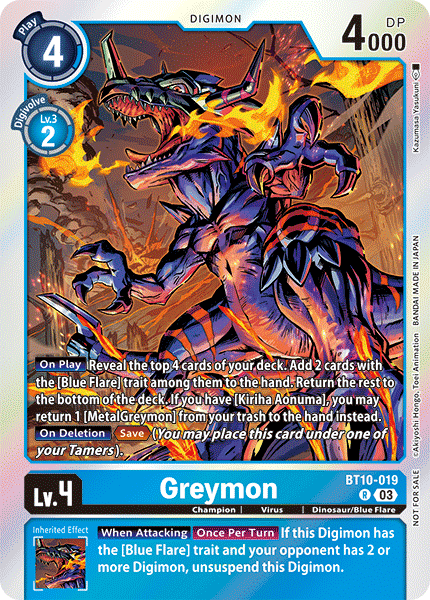 Greymon BT10-019 [ Inglese / Giapponese ]