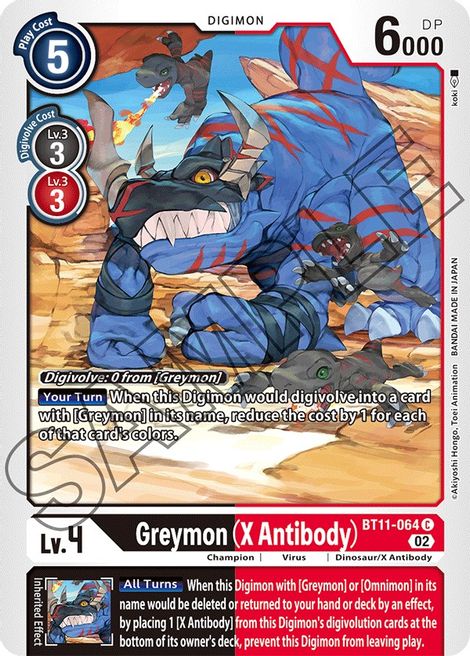 Greymon (X Antibody) BT11-064 [ Inglese / Giapponese ]