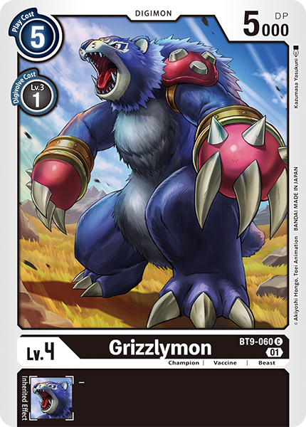 Grizzlymon BT9-060 [ Inglese / Giapponese ]