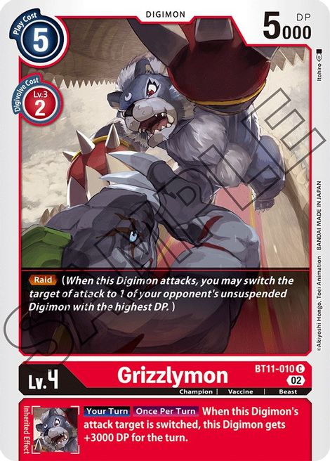Grizzlymon BT11-010 [ Inglese / Giapponese ]