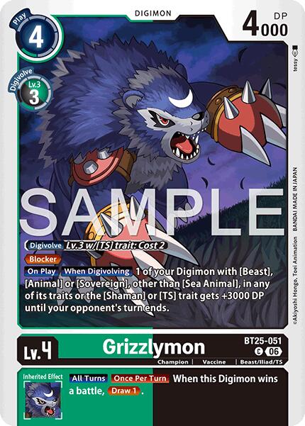 Grizzlymon BT25-051 [ Inglese / Giapponese ]