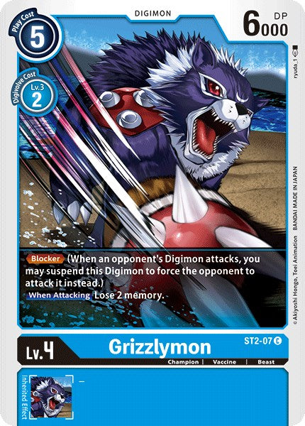 Grizzlymon ST2-07 [ Inglese / Giapponese ]