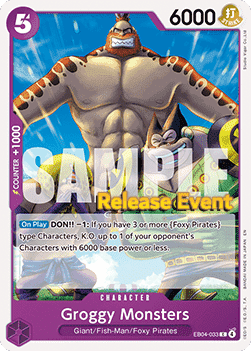 Groggy Monsters EB04-033 [ Inglese / Giapponese / Francese / Cinese Semplificato ]