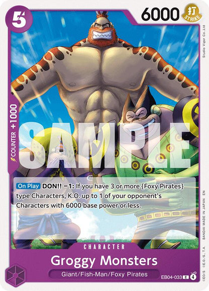 Groggy Monsters EB04-033 [ Inglese / Giapponese / Francese / Cinese Semplificato ]