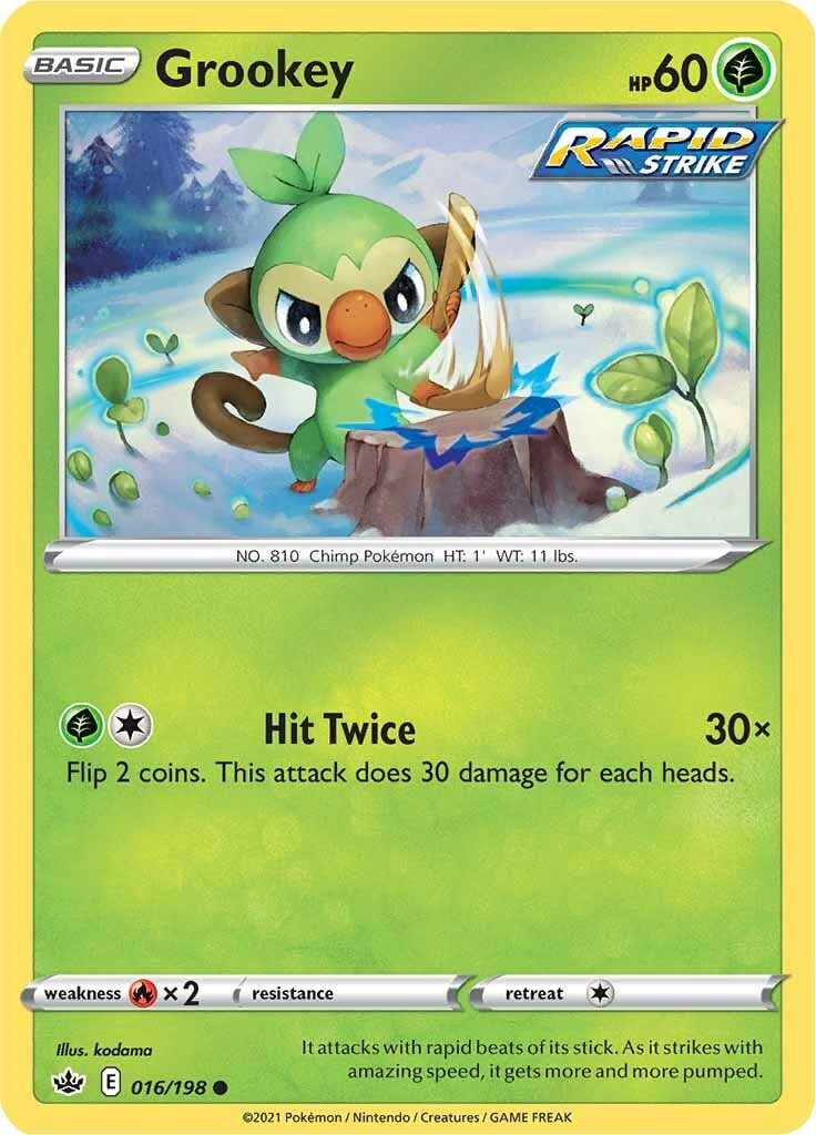 Grookey - Regno Glaciale 016/198 [ Italiano / Inglese ]