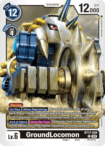 GroundLocomon BT17-058 [ Inglese / Giapponese ]