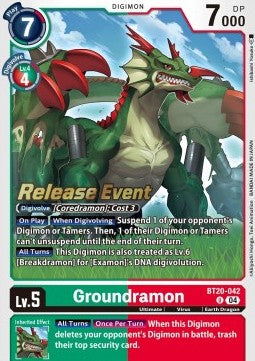 Groundramon BT20-042 [ Inglese / Giapponese ]