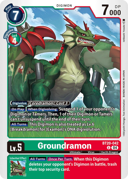 Groundramon BT20-042 [ Inglese / Giapponese ]