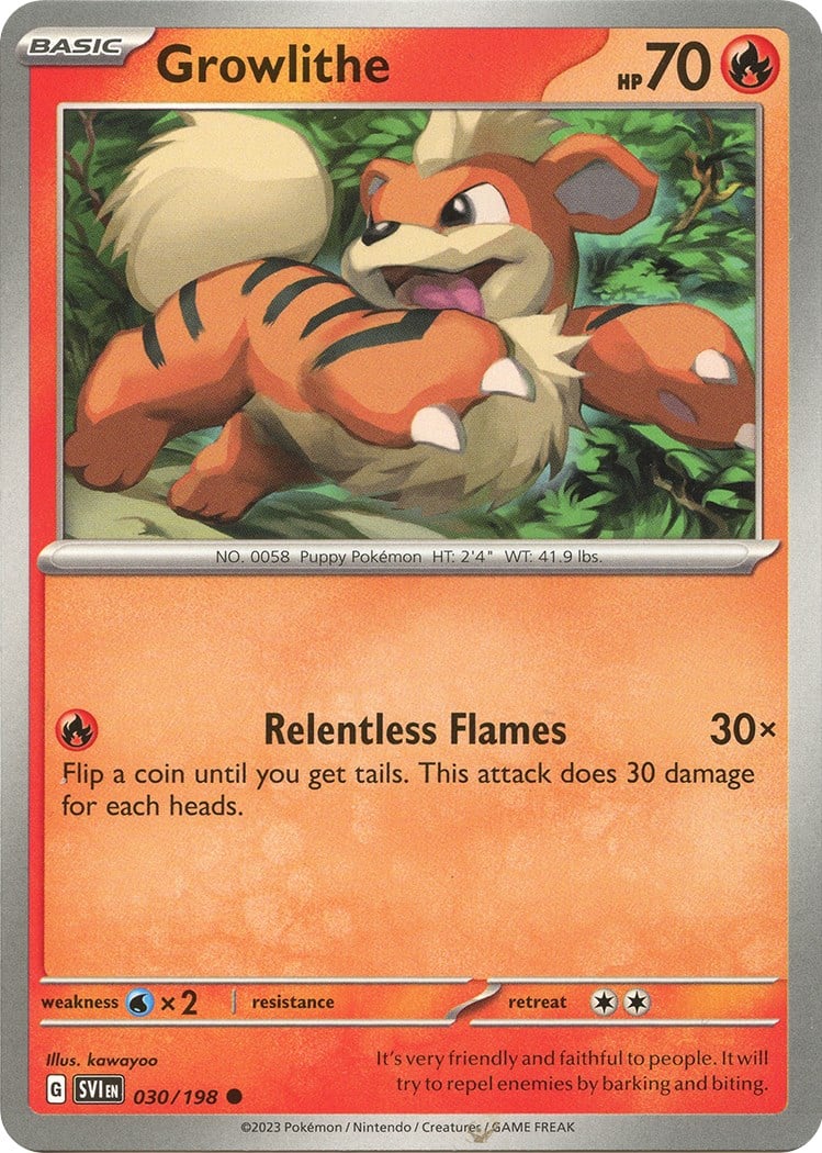 Growlithe - Scarlatto e Violetto 030/198 [ Italiano ]