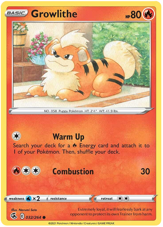 Growlithe - Colpo Fusione 032/264 [ Italiano / Inglese ]
