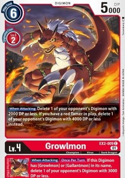 Growlmon EX2-009 [ Inglese / Giapponese ]