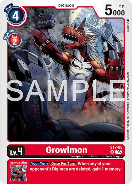 Growlmon ST7-05 [ Inglese / Giapponese ]